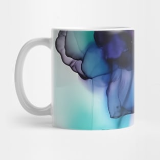 Rainbow Flowers - Abstract Alcohol Ink Art Mug